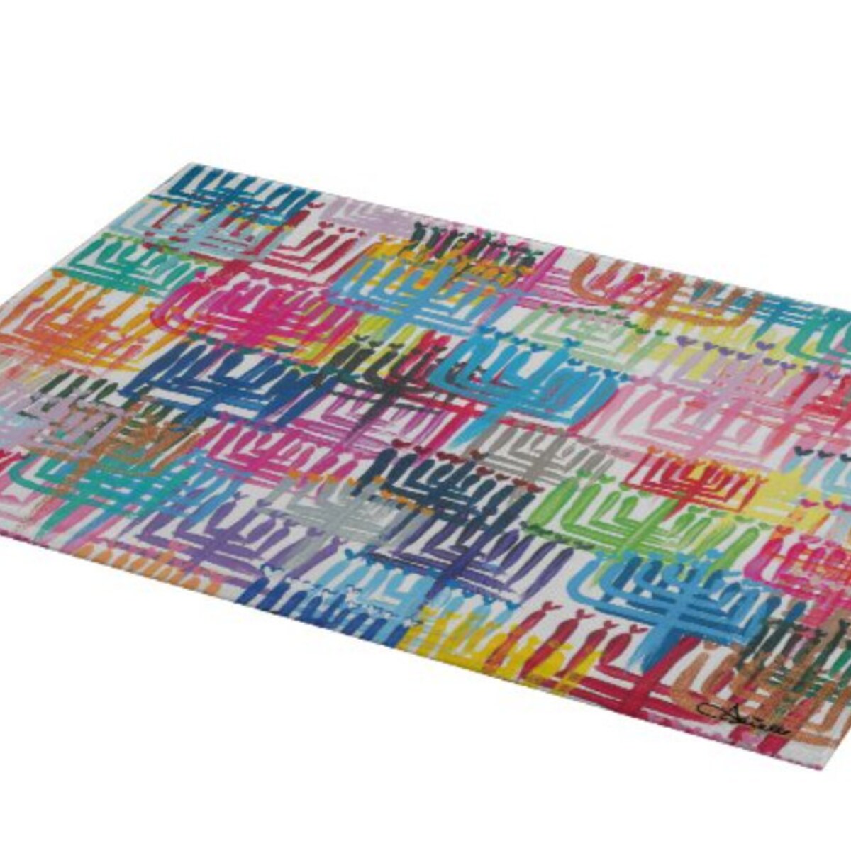 Medium Heart Menorahs Glass Menorah Drip Board/challah Board/latke Platter Tray/medium Glass Tray 11.5 X 8 - Etsy