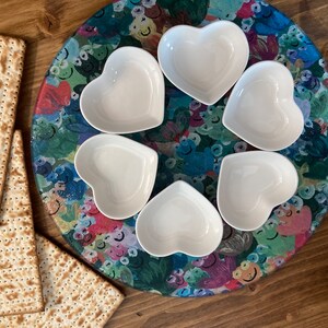 Rainbow Frogs | Seder Plate | Jewish Art | Passover Seder | Jewish Food | Unique Jewish Gifts | Modern Judaica | Jewish Wedding Gift