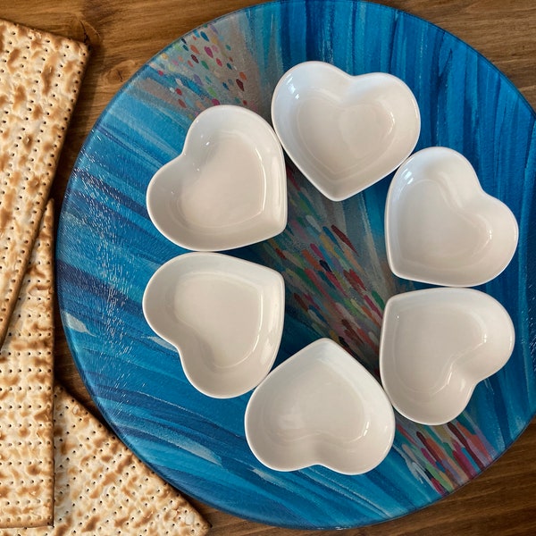 Modern Seder Plate | Jewish Art | Passover Seder | Jewish Food | Unique Jewish Gifts | Modern Judaica | Jewish Wedding Gifts