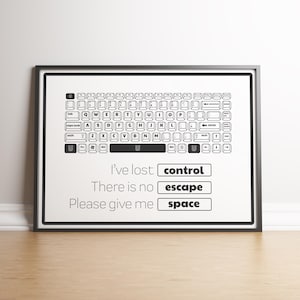 Keyboard Culture, funny quotes, wall art, technology quotes, dorm art, office prints, tech prints, humour, computer art