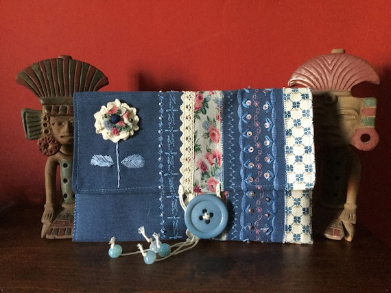 VELVET GREEN CLUTCH handbag handmade embroidered shabby chic hippie gypsy boho fabric elegant fashionable modern purse bag gift for her
