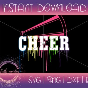 Cheer svg | Cheer Megaphone | Cheerleader svg | Megaphone svg | Cheer Squad | Cheer Mom | SVG | DXF | EPS