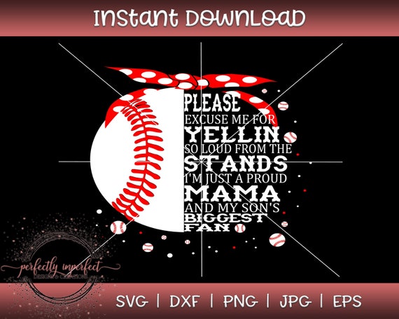 Download Loud And Proud Baseball Mama Baseball Mom Svg Mom Mom Svg Etsy
