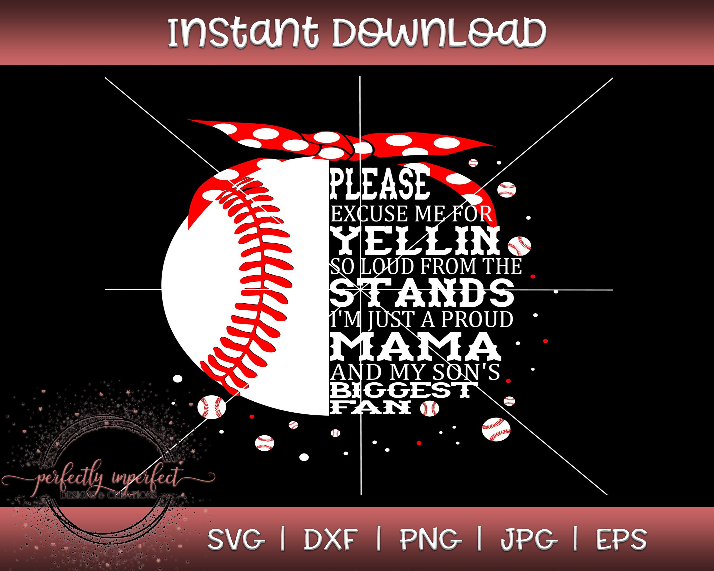 Download Loud And Proud Baseball Mama Baseball Mom Svg Mom Mom Svg Etsy