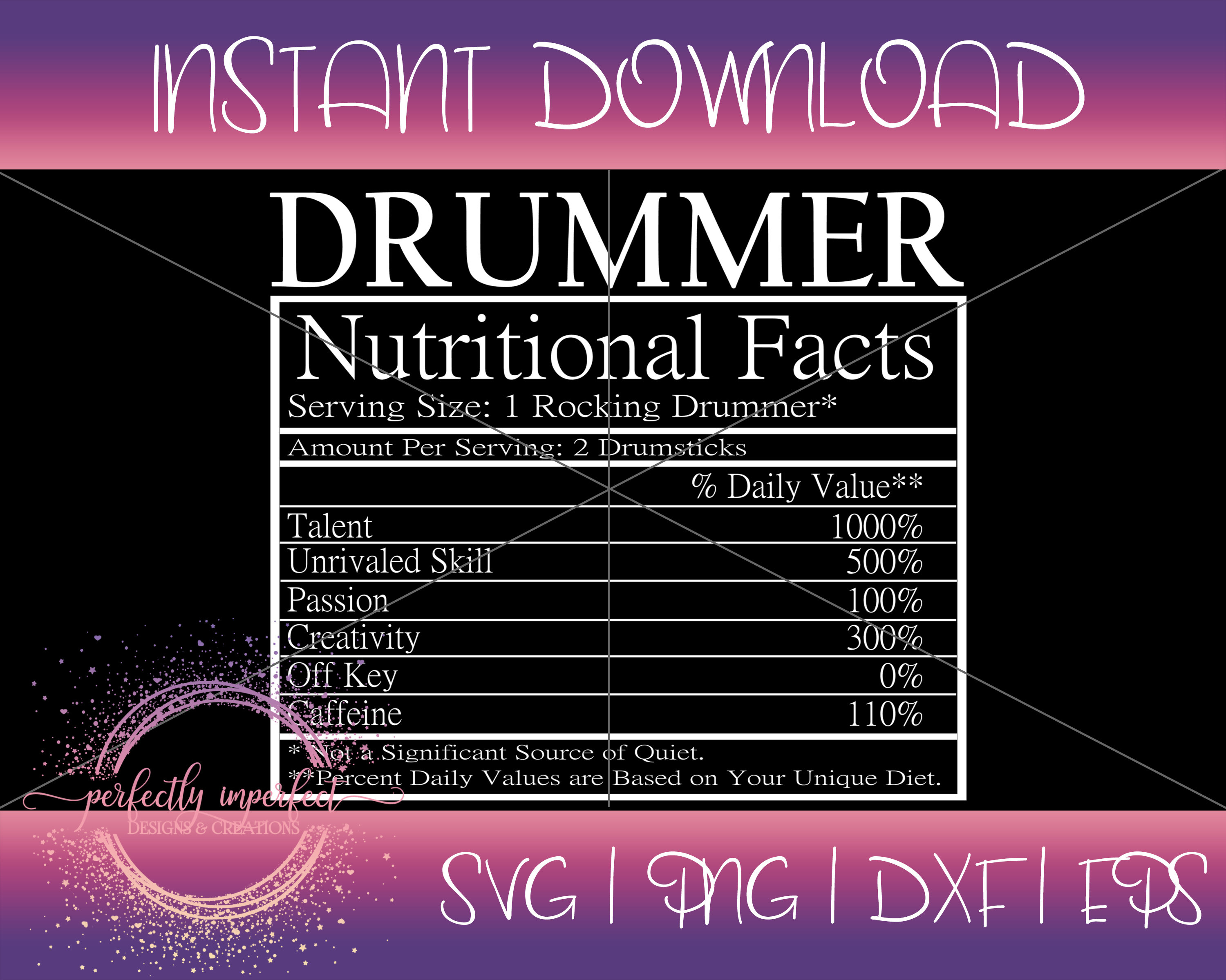 Drummer Facts SVG Band Svg Drummer Svg DXF EPS Png Etsy