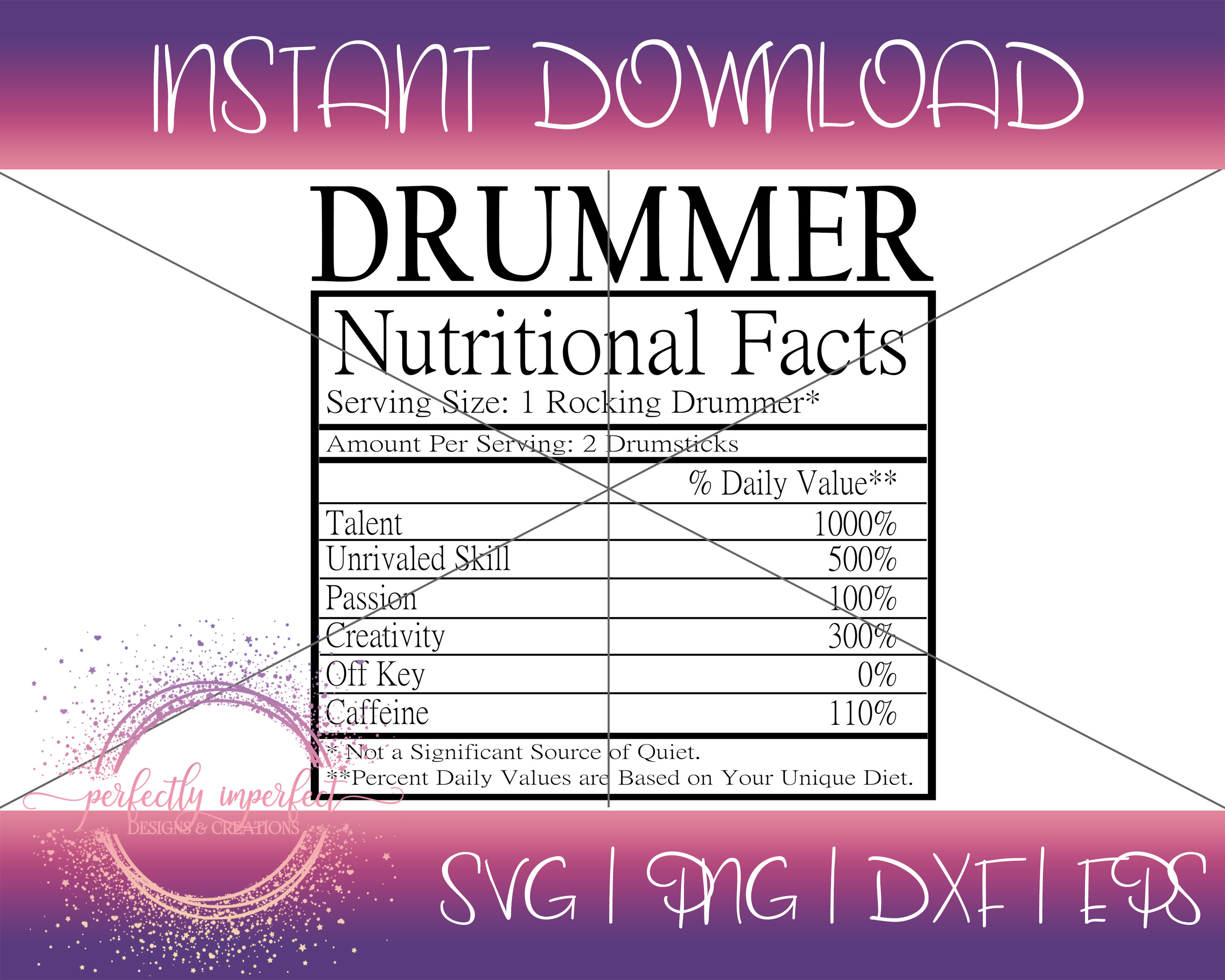 Drummer Facts SVG Band Svg Drummer Svg DXF EPS Png Etsy