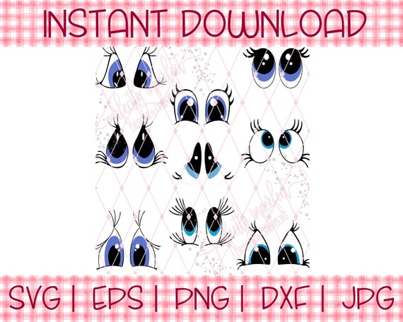 Cartoon Eyes Svg Eyelashs Svg Eyes Svg Unicorn Eyes