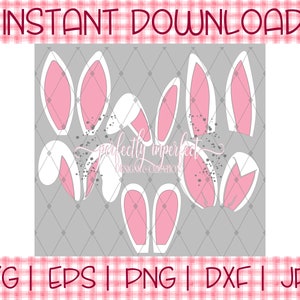 Bunny Ears | Bunny Ears SVG Bundle | Easter Bunny Svg | Easter Cut File | Bunny Cut File | Easter Clipart | Bunny svg | Rabbit Ears SVG