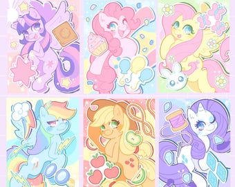 My Little Pony Friends  8.5 x 11 Prints