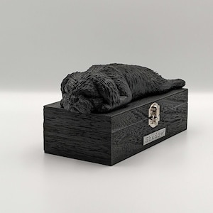 Luxury Shih Tzu Ashes Box | Shih Tzu Ashes Urn | Dog Ashes Urn | Pet Urn | Custom name plaque