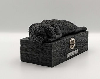 Shih Tzu Ashes Urn | Custom Name Pet Memorial Box