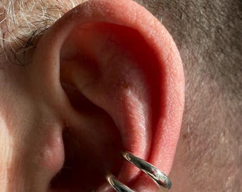 Chunky Ear cuff örhänge i sterlingsilver