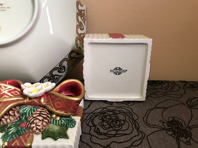 Fitz /& Floyd box and bowl