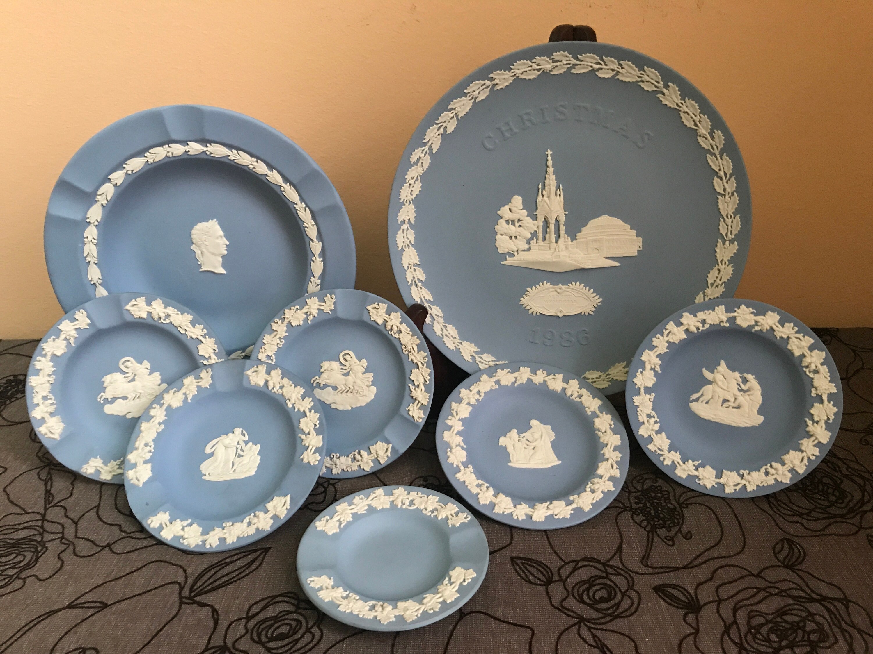 Collectibles blue Wedgwood plates made in England Etsy