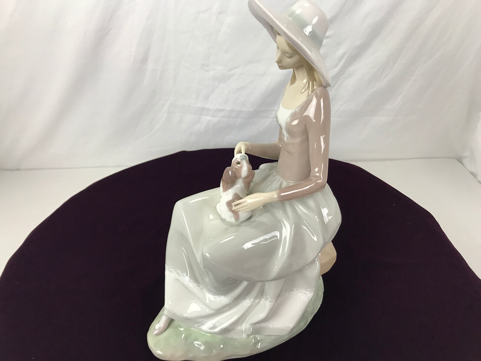 lladro lady with parasol and dog