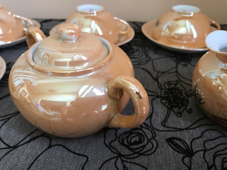 Japanese Lustreware Tea Set