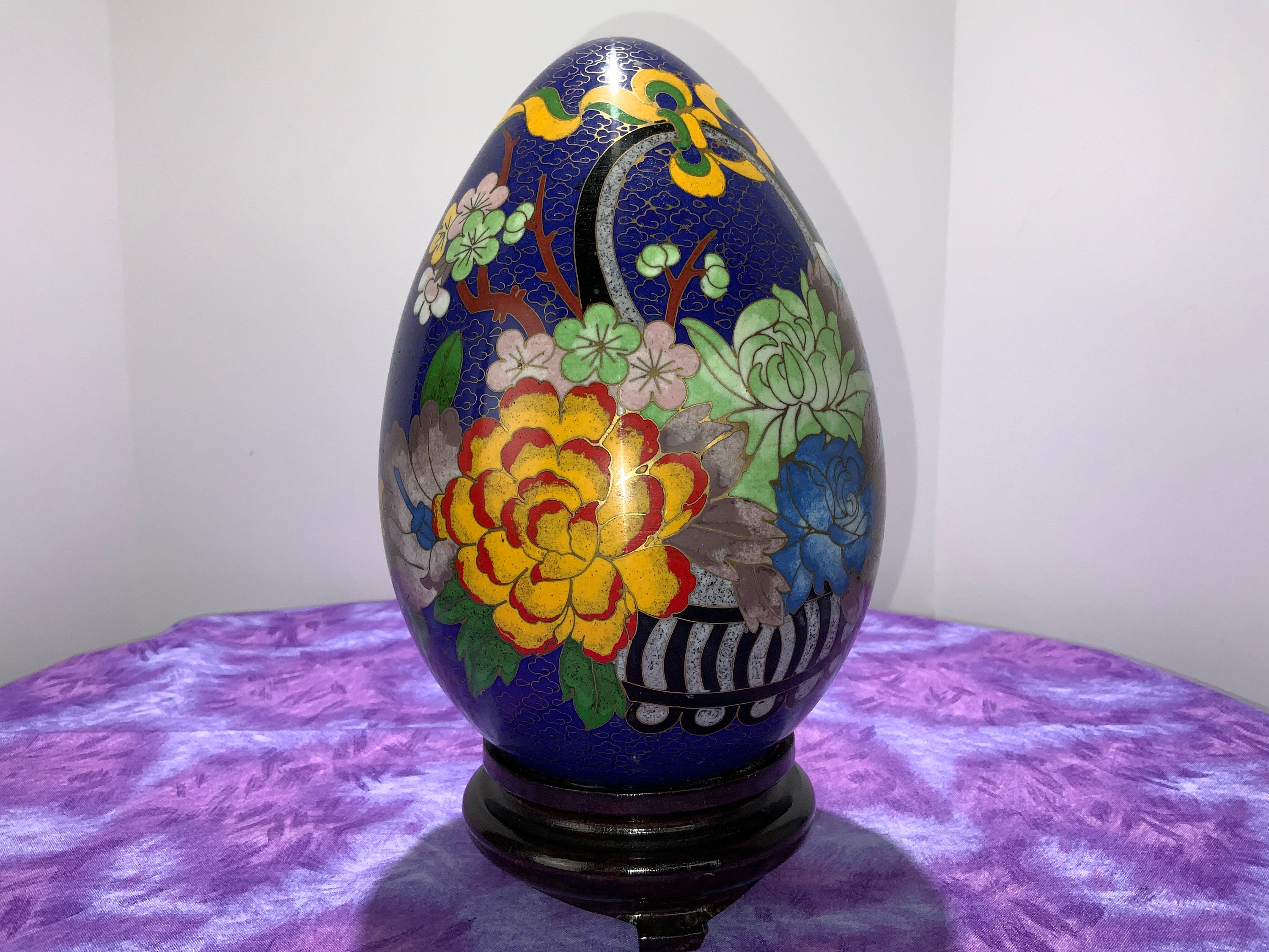 Chinese Cloisonné Egg Etsy