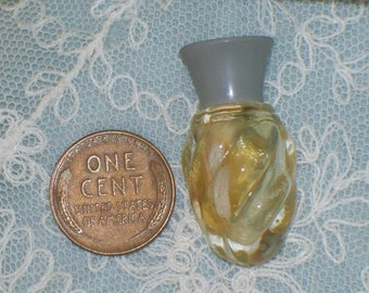 Vintage Mini LAYDOWN Purse Tiny Perfume Bottle DETCHEMA Empty Miniature Revillon France