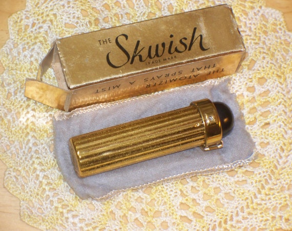 Vintage SKWISH Purse Pocket Perfume ATOMIZER in P… - image 7