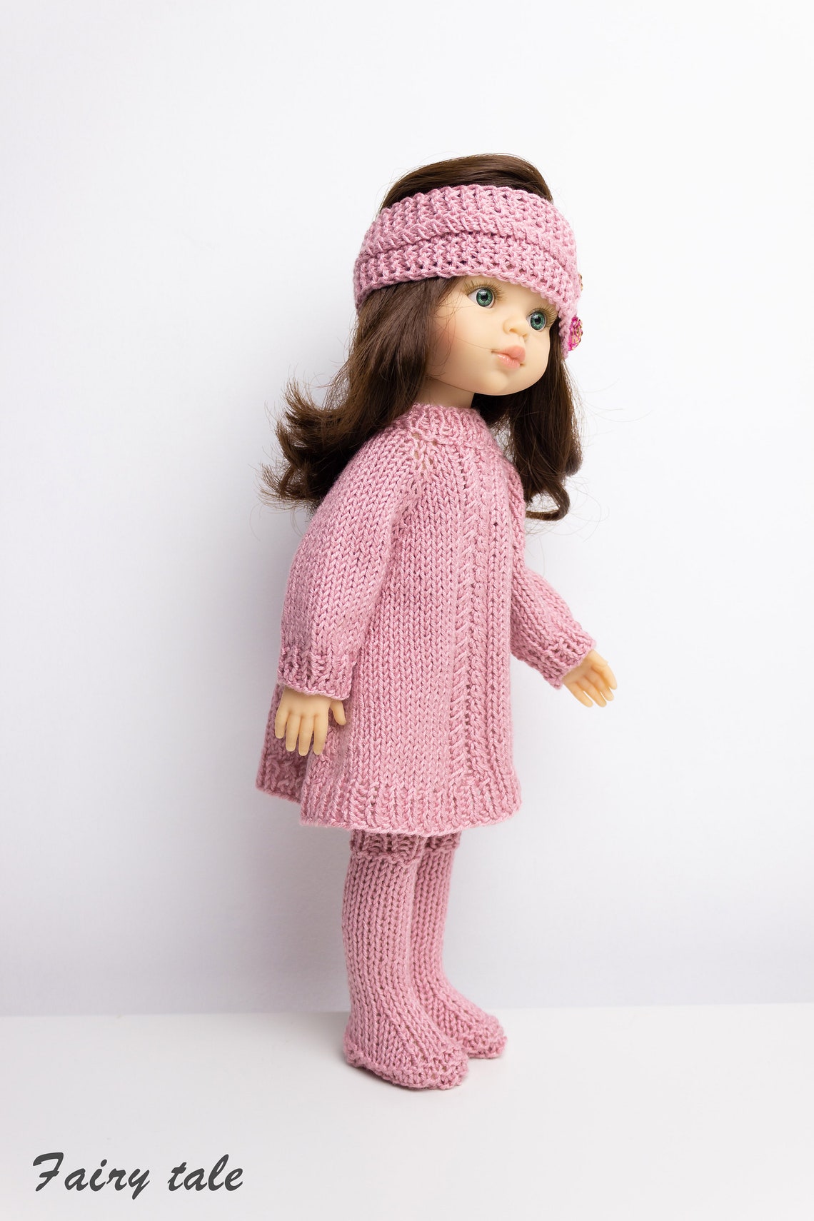Paola Doll Outfit Knitting Pattern: Dress / Headband / Boots | Etsy