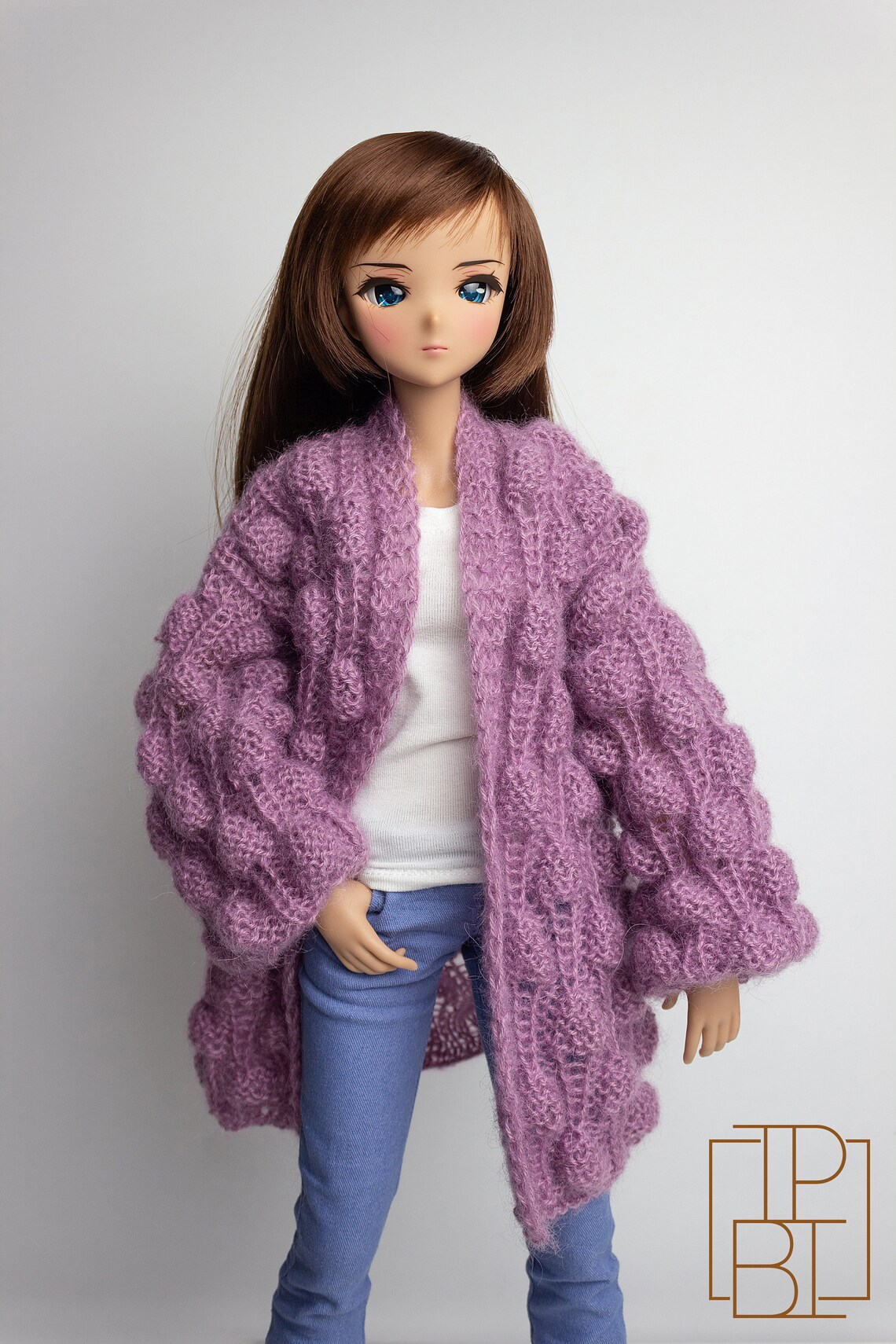 Doll Cardigan Knitting Pattern for Sd / Dd / BJD 1/3 Row By | Etsy