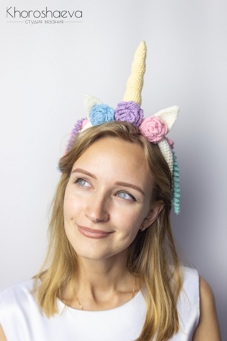unicorn headband crochet pattern crocheted unicorn crown