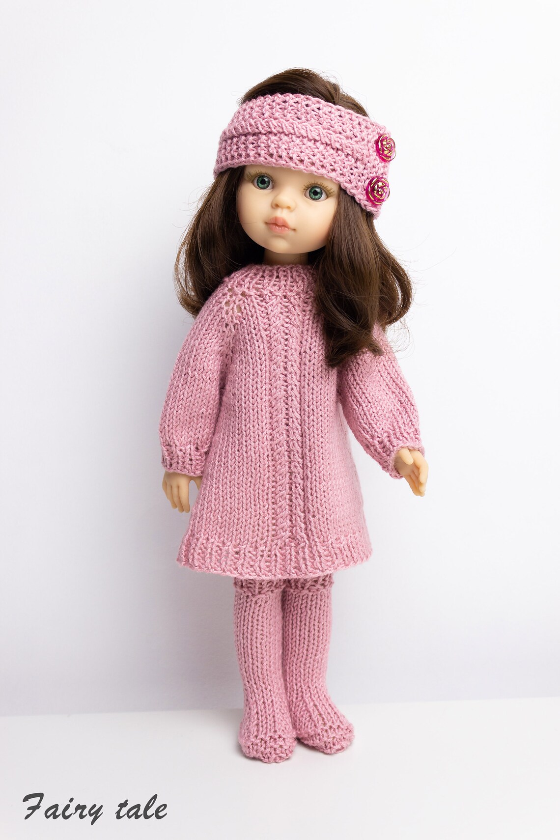 Paola Reina Doll Clothes Set Knitting Pattern Knitted Dress Etsy