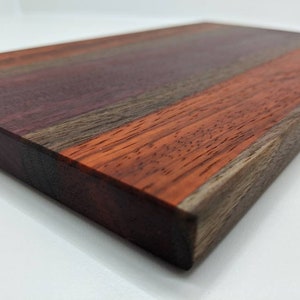 Paduak Purpleheart Walnut wood cutting board Bar Board Cheese Board Christmas Gift for Mom Dad cooks. Charcuterie Board Free Shipping