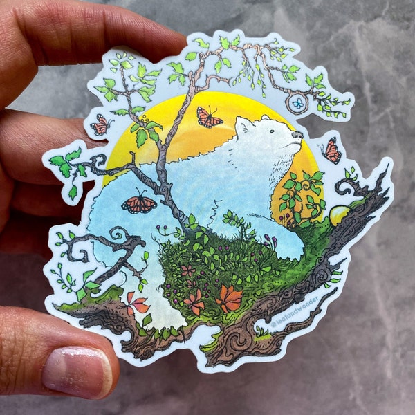 Sacred Guardians Spirit Bear (Holographic) Sticker