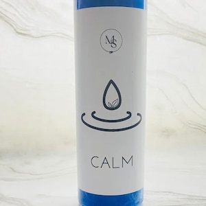 Calm Spiritual Glass Candle/Vela Calma Espiritual