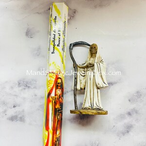 Holy Death Starter Kit, Holy Death statue, Incense, Santa muerte Estatua