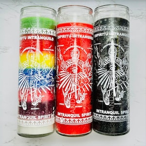 Intranquil Spirit Glass Candle | Vela de Cristal de Espíritu Intranquilo
