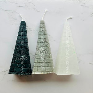 Egyptian Eye Pyramid Figure Wax Candle