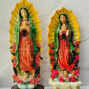 Our Lady of Guadalupe Statue, Virgen de Guadalupe, Nuestra Señora Guadalupe, Religious Statue, Lady Guadalupe Statue, Religious Home Decor