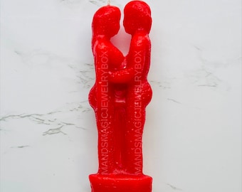 Say Yes Couple Adoration Wax Figure Candle