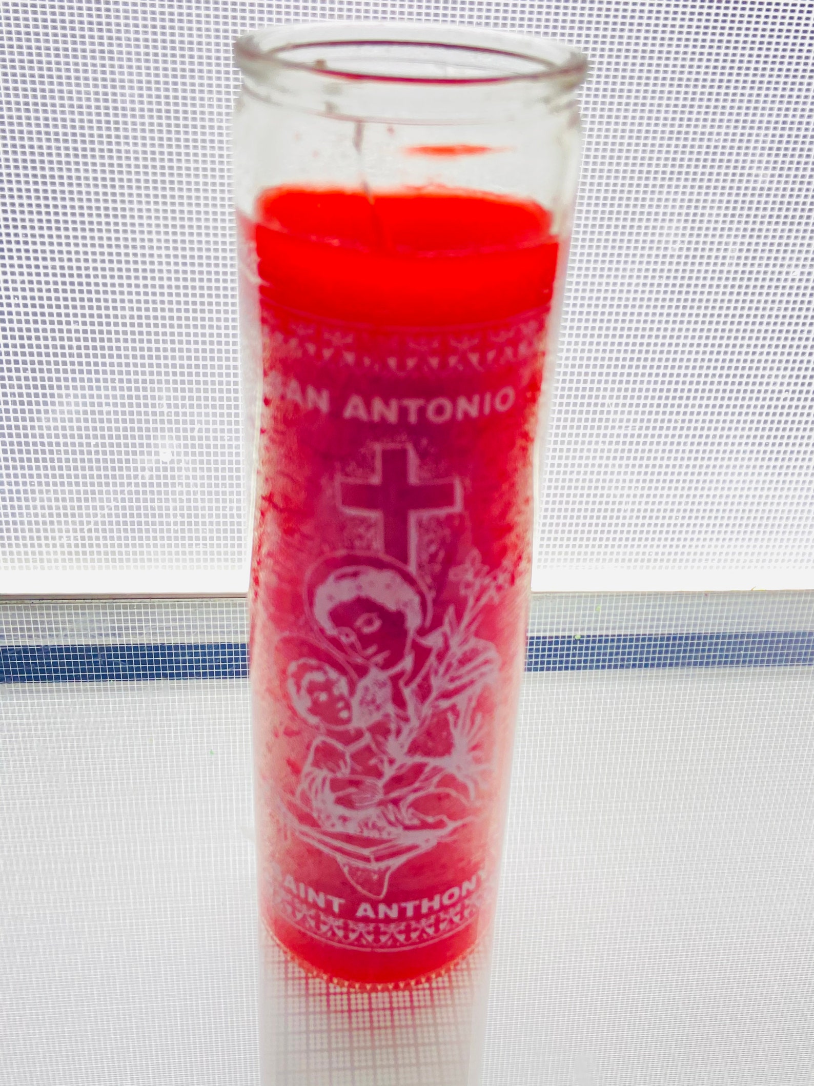Saint Anthony Candle/Vela San Antonio Etsy