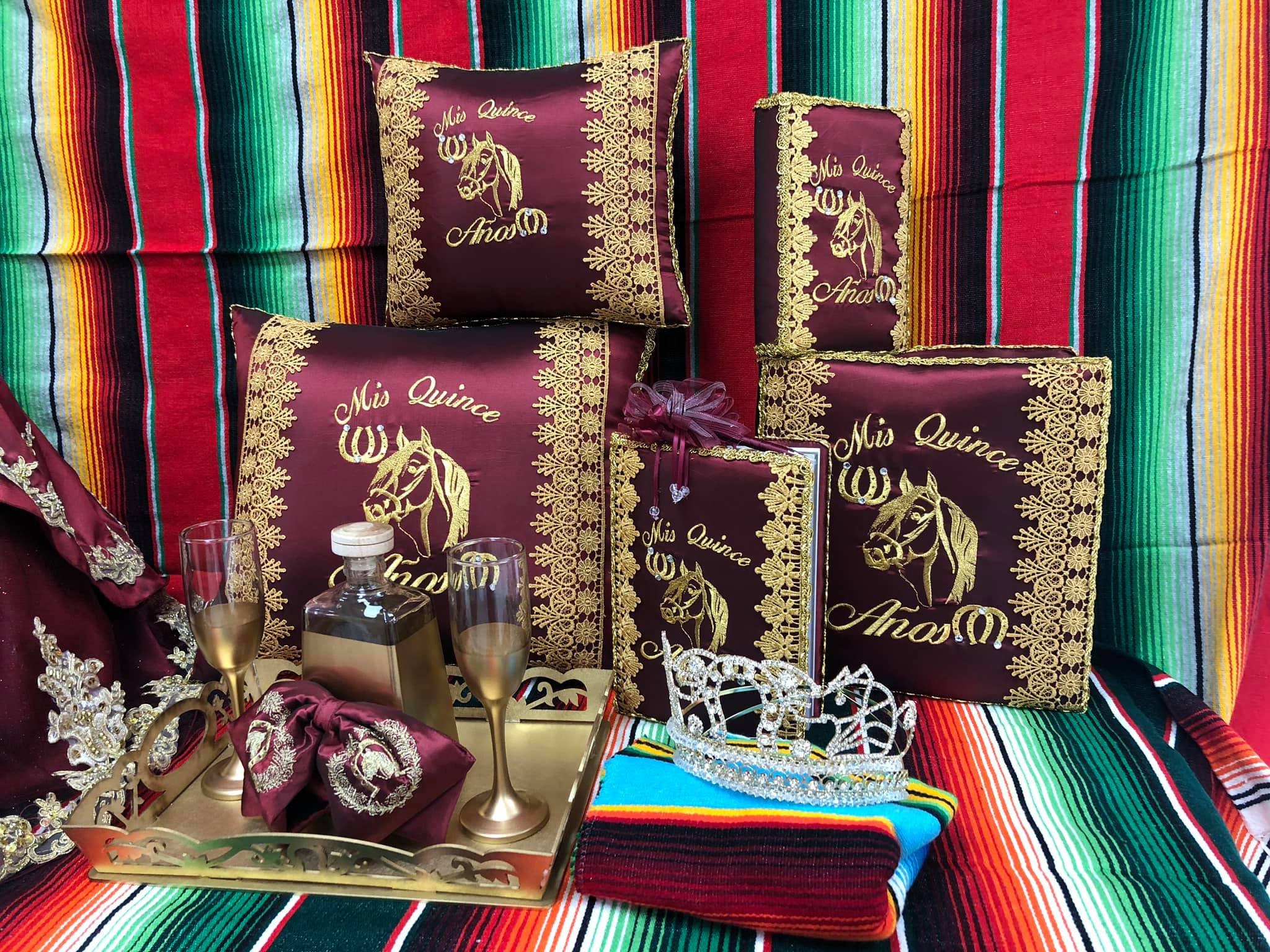 Set De Cojines Para Quinceanera/custom Made Pillow Set/ Set De Etsy