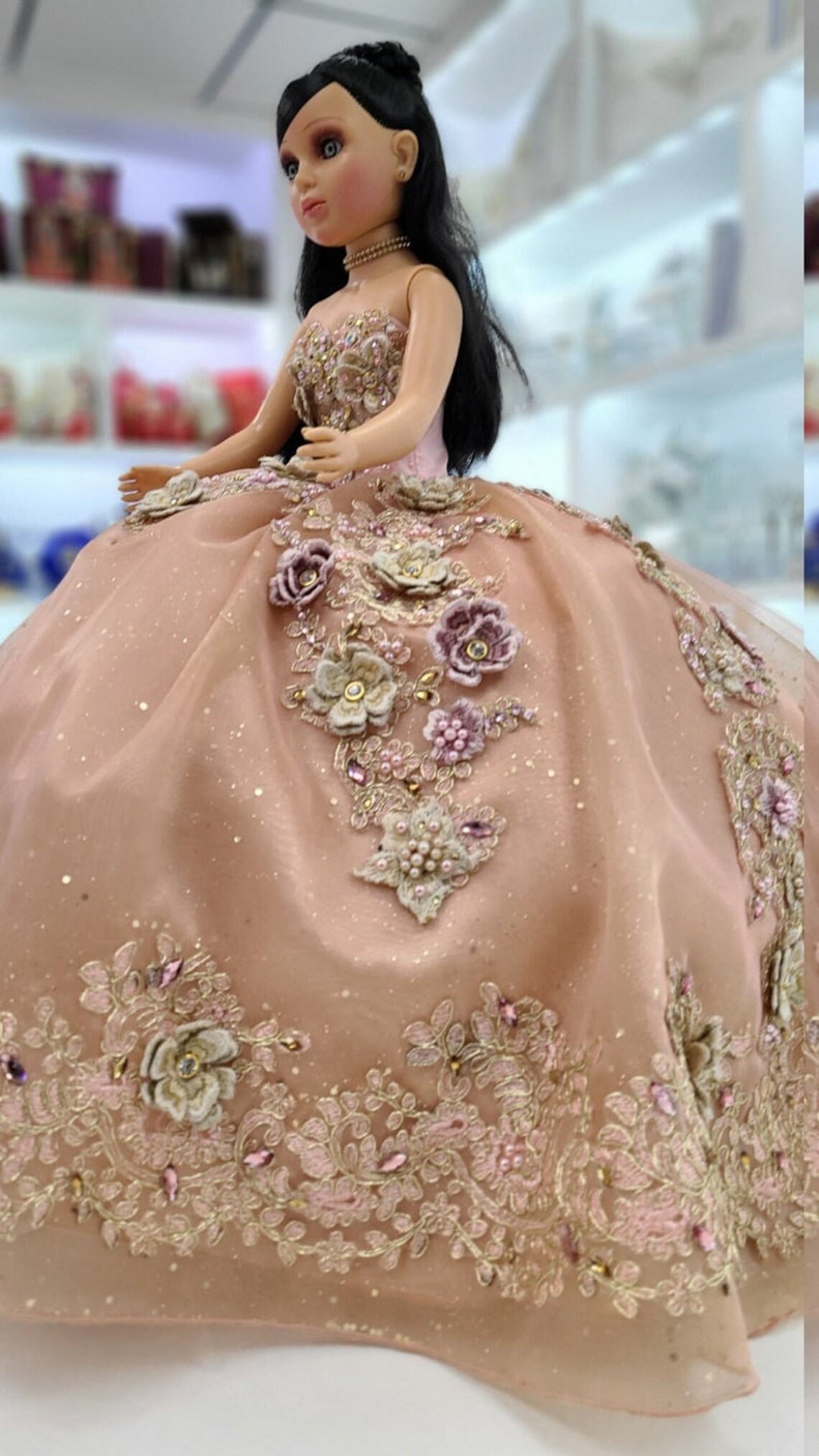 24 Personalized Quinceanera Doll Dress Custom made Doll Etsy