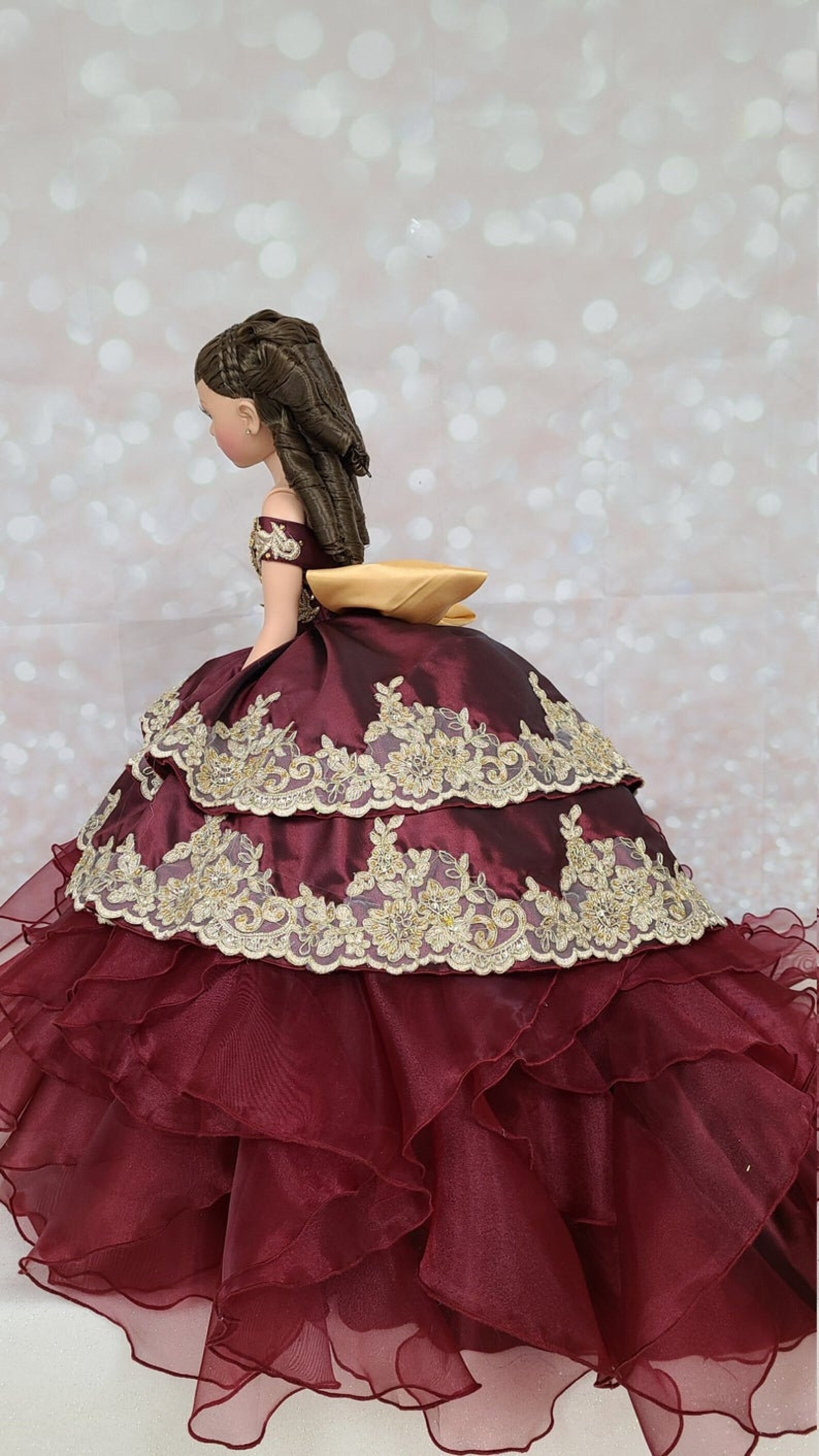 24 Personalized Quinceanera Doll Dress Custom made Doll Etsy