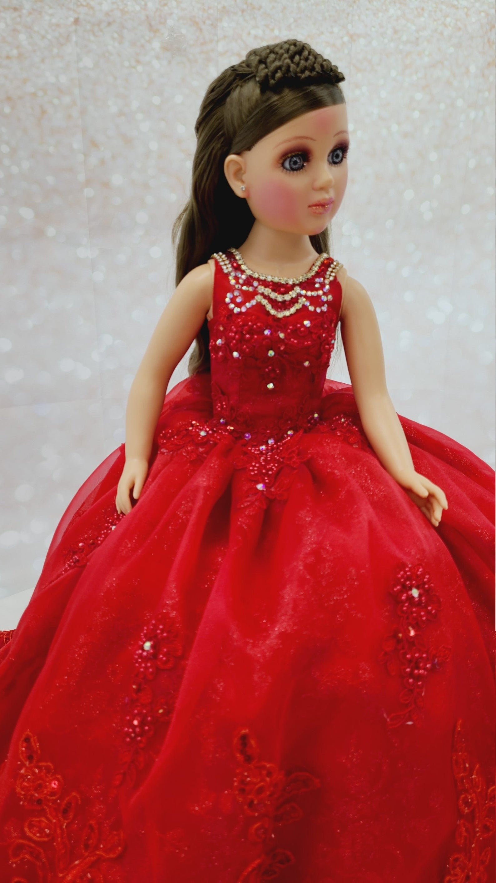 24 Personalized Quinceanera Doll Dress Custom made Doll Etsy