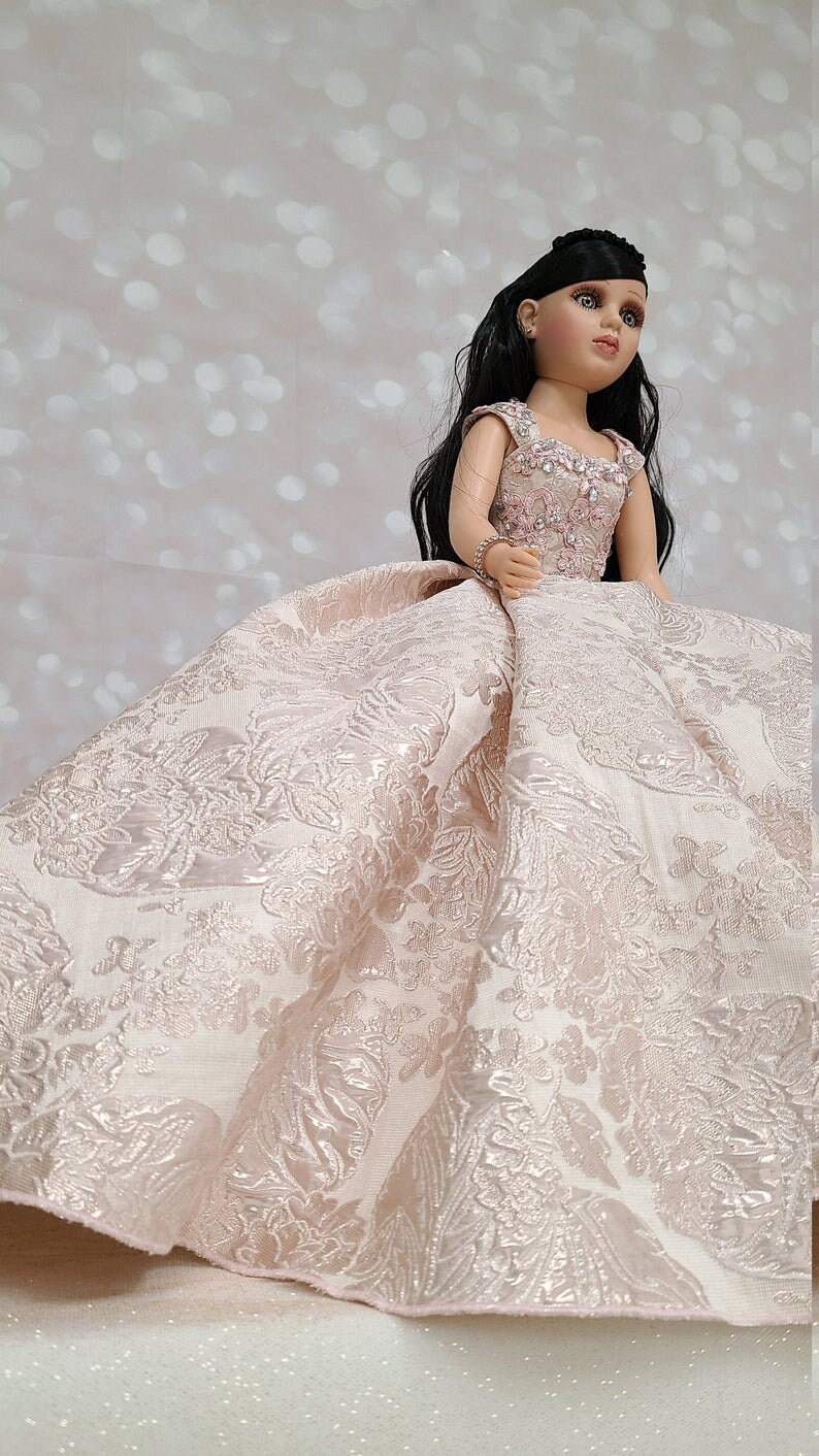 24 Personalized Quinceanera Doll Dress Custom made Doll Etsy