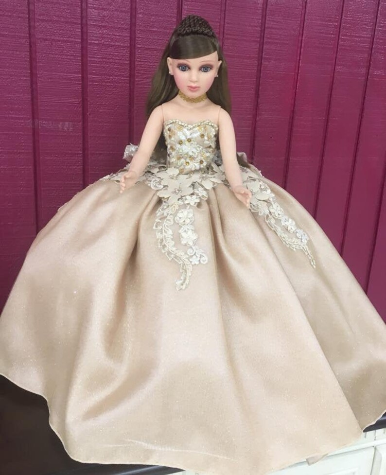 24 Personalized Quinceanera Doll Dress Custom made Doll Etsy