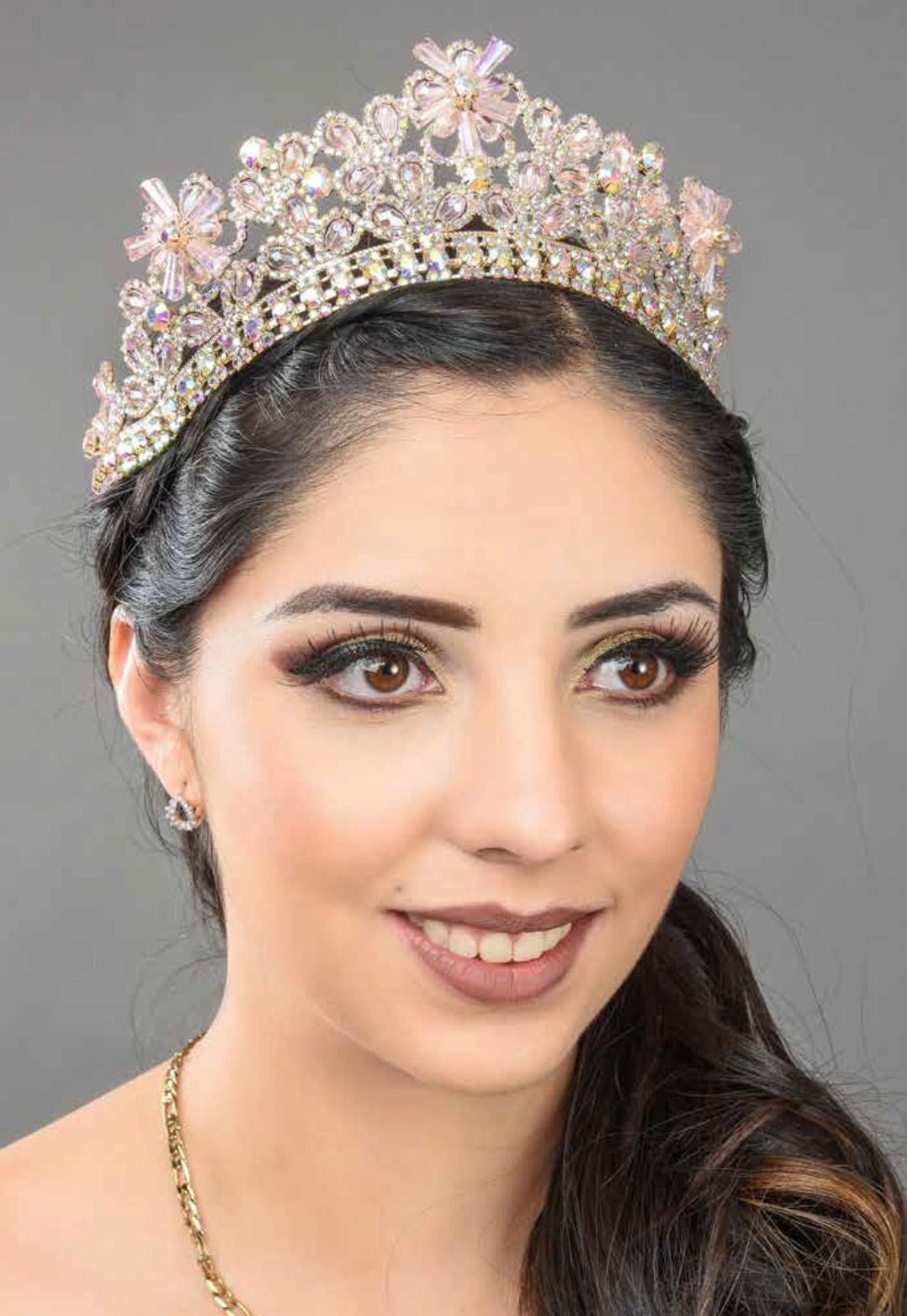 Quinceanera Tiara, Crystal Tiara, Crown, Headpiece, Bridal Tiara