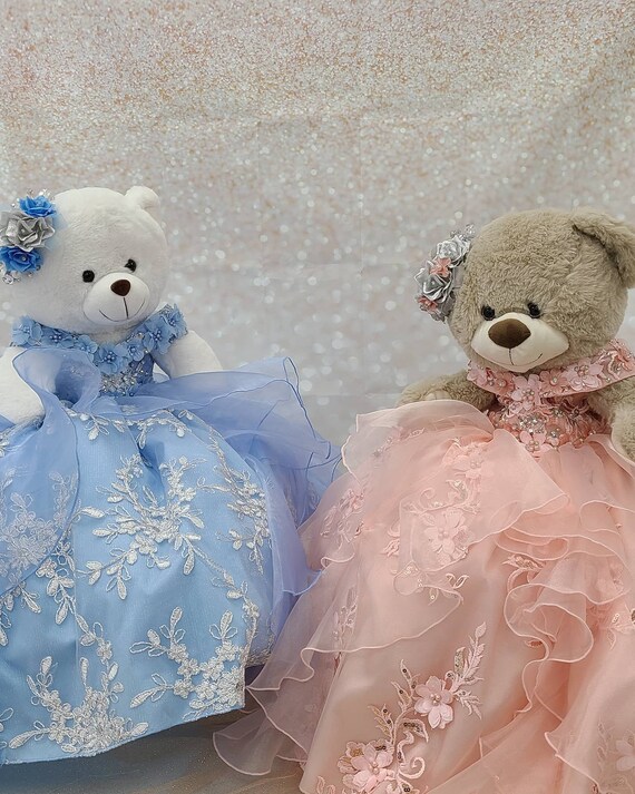 Personalized Quinceanera Teddy Bear Dress Custom Made Teddy Bear