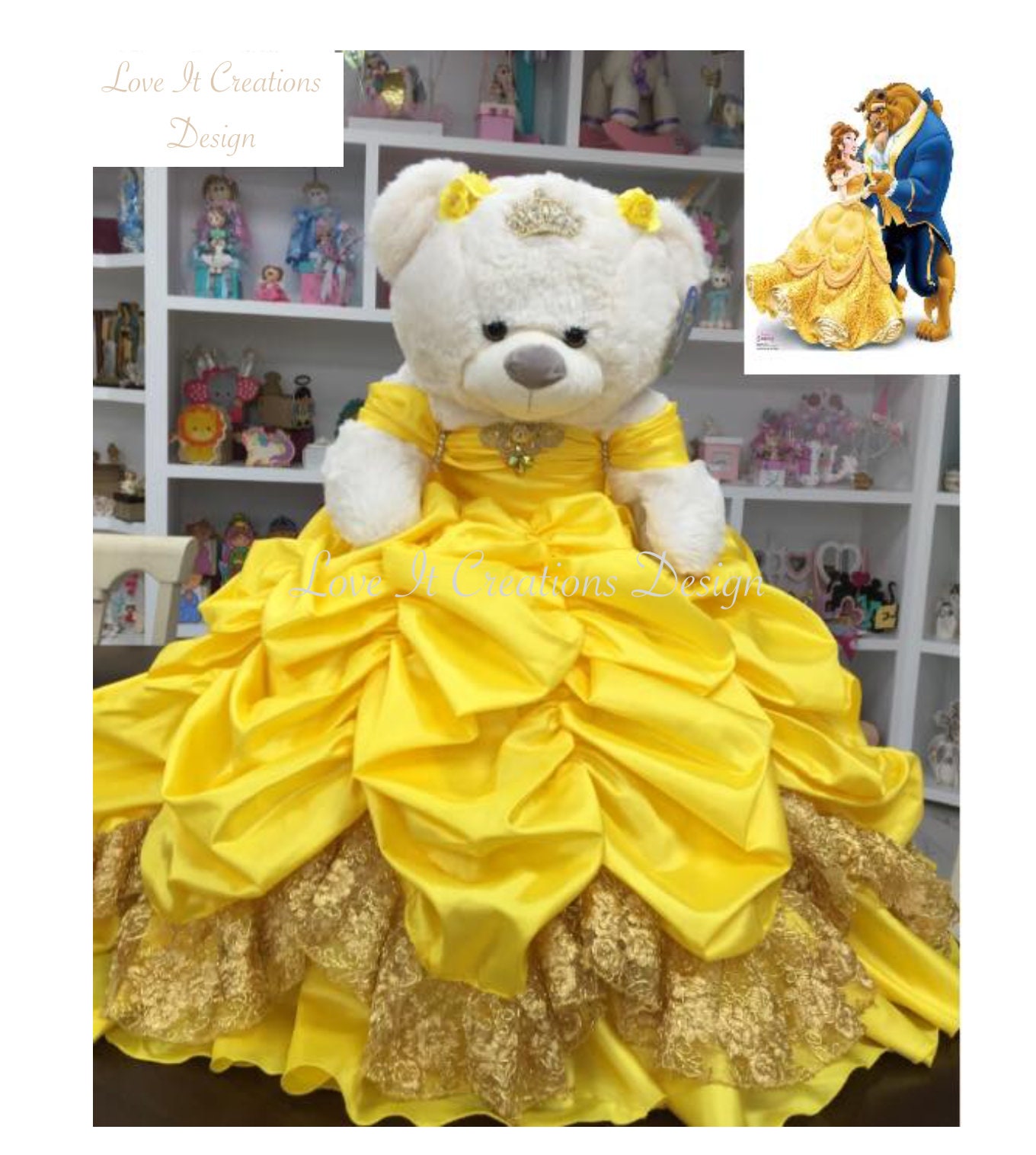 Personalized Quinceanera Teddy Bear Dress Custom Made Teddy Bear Dress Includes Custom Made Dress and Bear Etsy