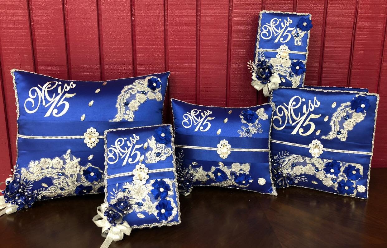 Set De Cojines Para Quinceanera/custom Made Pillow Set/ Set De Etsy