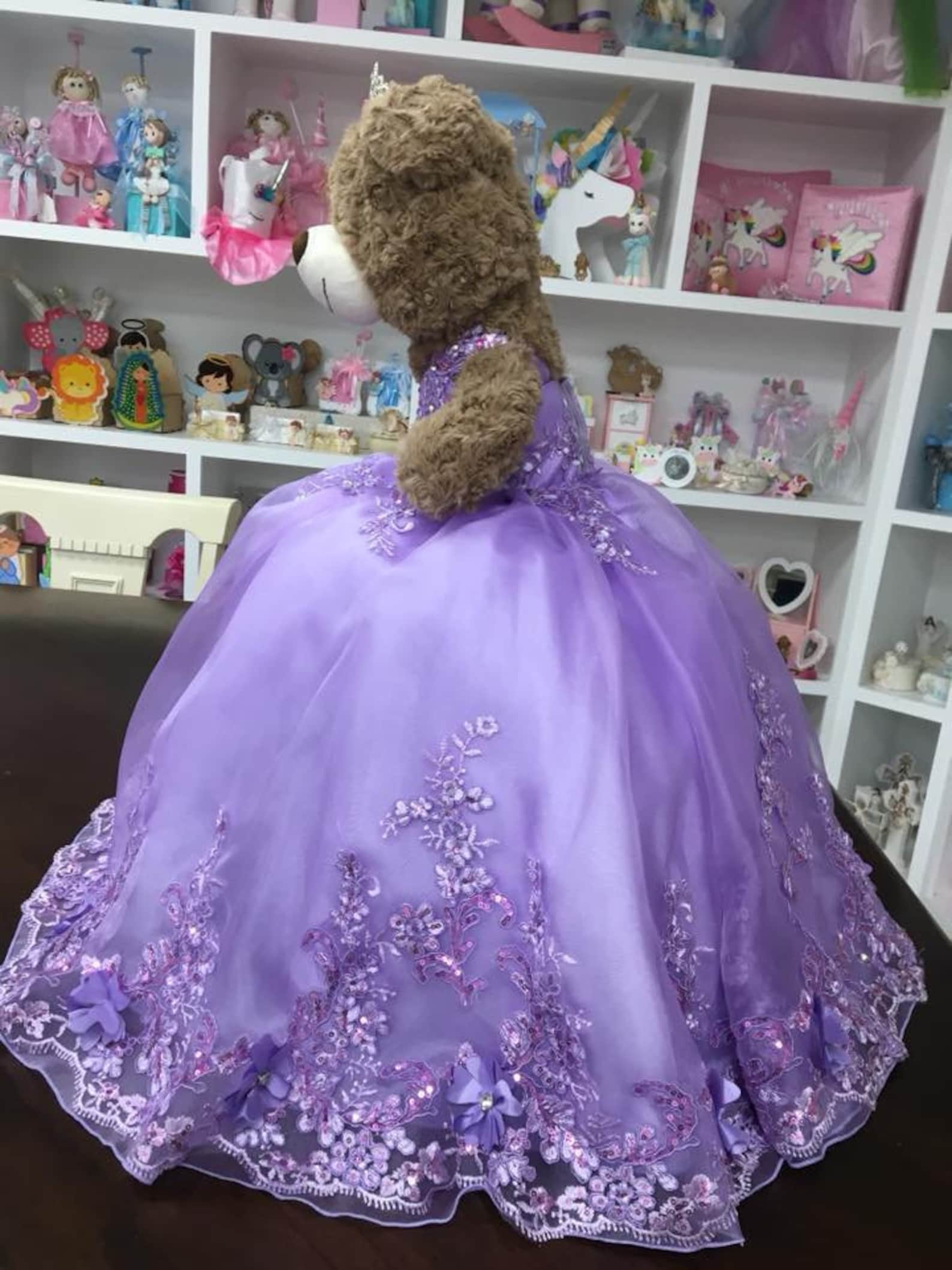 Personalized Quinceanera Teddy Bear Dress Custom Made Teddy Etsy