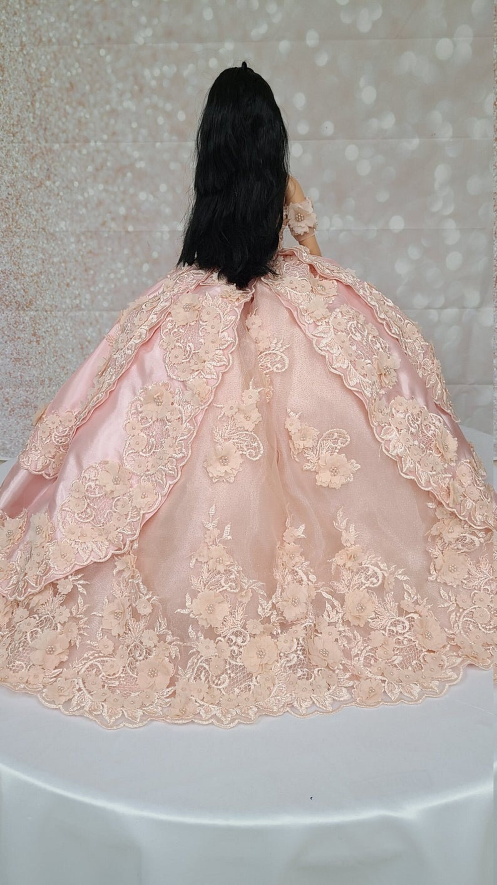 24 Personalized Quinceanera Doll Dress Custom made Doll Etsy