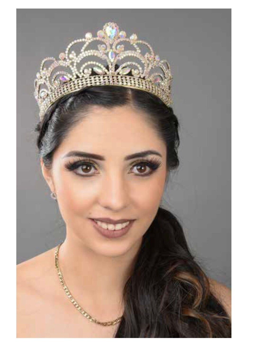 Quinceanera Tiara, Crystal Tiara, Crown, Headpiece, Bridal Tiara