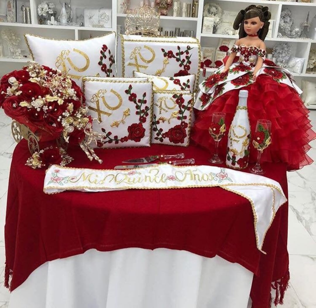 Set De Cojines Para Quinceanera/custom Made Pillow Set/ Set De Cojines
